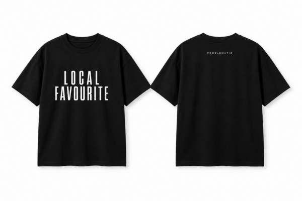 Black Oversized Tee, Local Favourite