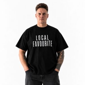 Black Oversized Tee, Local Favourite