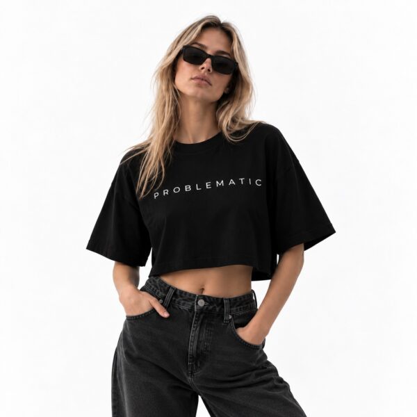 Black Oversized Crop Top, Problematic