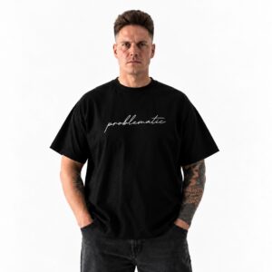 Black Oversized Tee, Problematic Signature